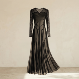 Robe 1930 dentelle transparente